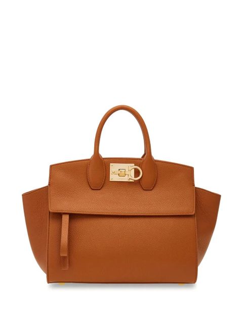Ferragamo small Studio Soft leather tote bag - Brown - zdjęcie produktu nr 1