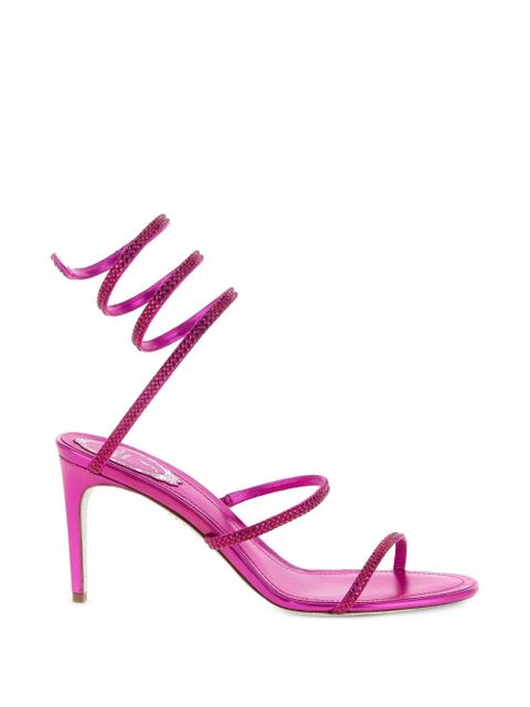 René Caovilla Cleo crystal-appliqué sandals - Pink - zdjęcie produktu nr 1