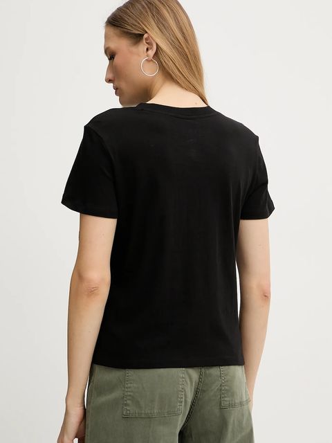 Armani Exchange t-shirt bawełniany damski kolor czarny XW000548 AF10359 - zdjęcie produktu nr 2