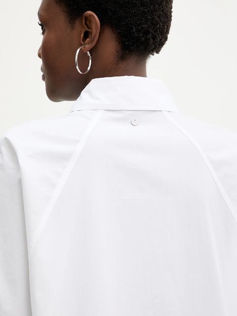 BOSS Orange koszula bawełniana C Belenta damska kolor biały relaxed z kołnierzykiem klasycznym 50553519