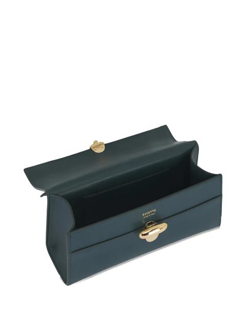 Savette Symmetry logo-detail tote bag - Green