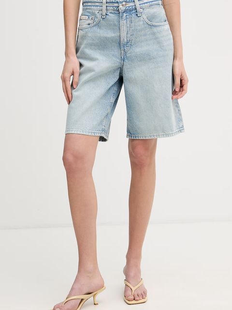 Calvin Klein Jeans bermudy damskie jeansowe - zdjęcie produktu nr 1