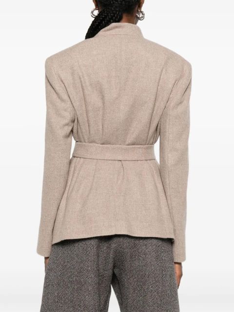 Max Mara buttoned patch-pocket jacket - Neutrals