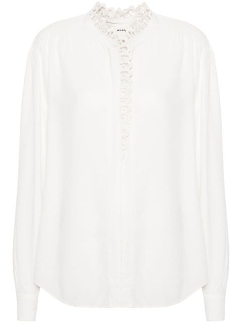 MARANT ÉTOILE Estela broderie anglaise-trim shirt - White - zdjęcie produktu nr 1