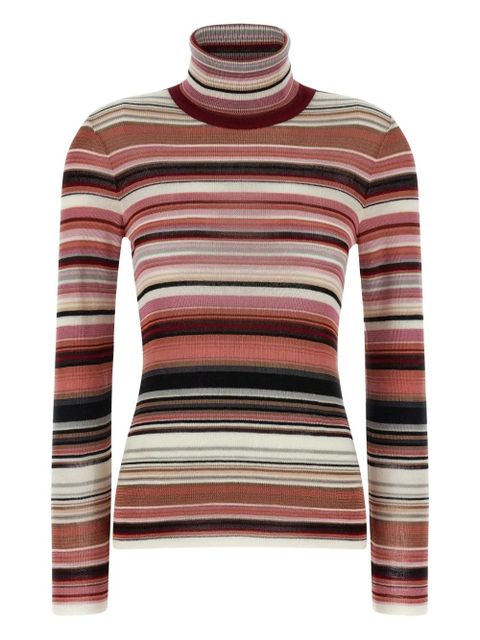 Missoni striped-turtleneck sweater - Pink - zdjęcie produktu nr 1