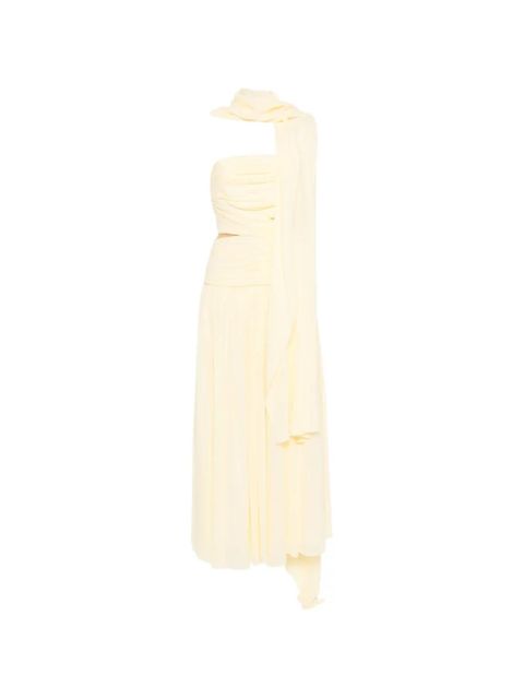 Self-Portrait strapless maxi dress - Yellow - zdjęcie produktu nr 1