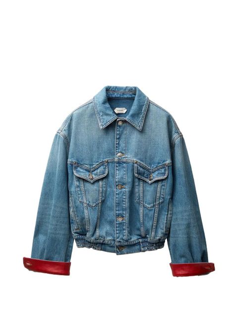 Versace cuff collared jacket - Blue - zdjęcie produktu nr 1