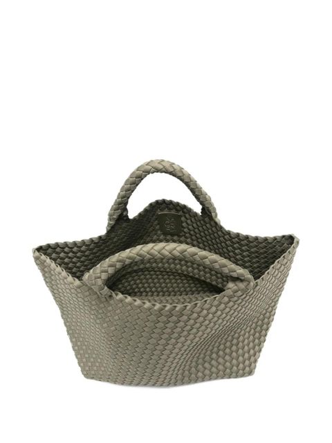 NAGHEDI medium St. Barths woven tote bag - Green