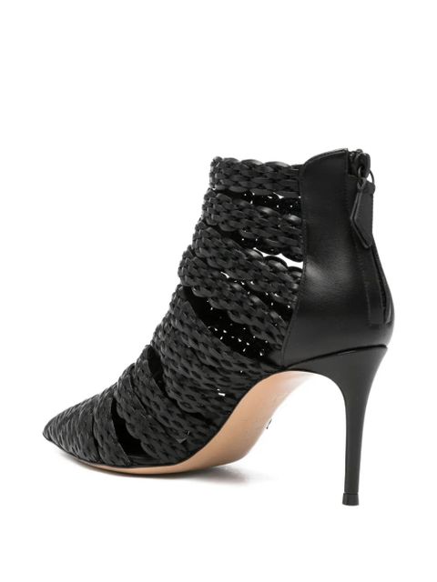 Casadei Julia Avenida pointed-toe ankle boots - Black