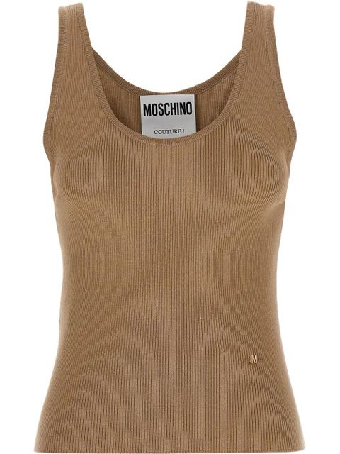 Moschino ribbed tank top - Neutrals - zdjęcie produktu nr 1