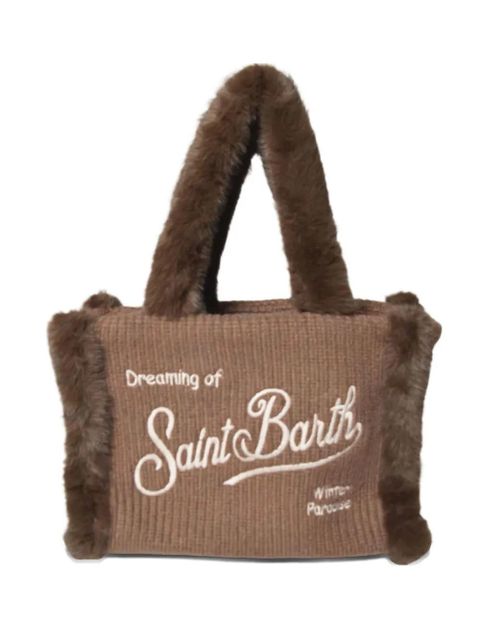 MC2 Saint Barth faux-fur-handle tote bag - Brown - zdjęcie produktu nr 1