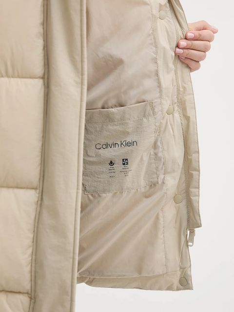 Calvin Klein Jeans kurtka kolor beżowy LV047D508G