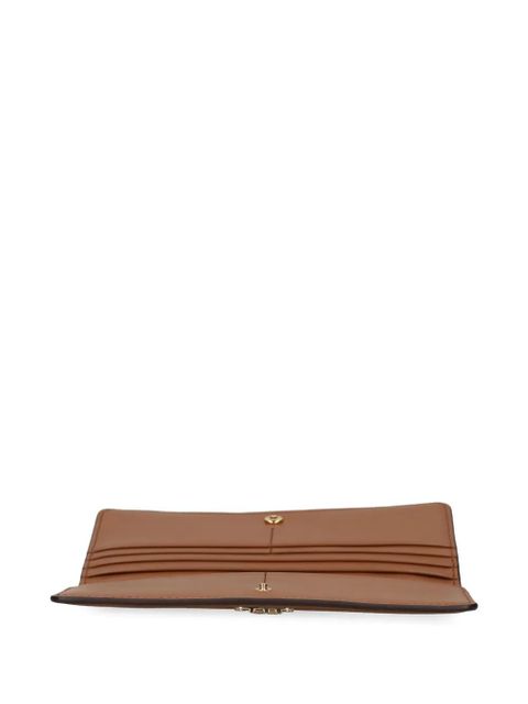 Michael Kors logo-plaque wallet - Brown