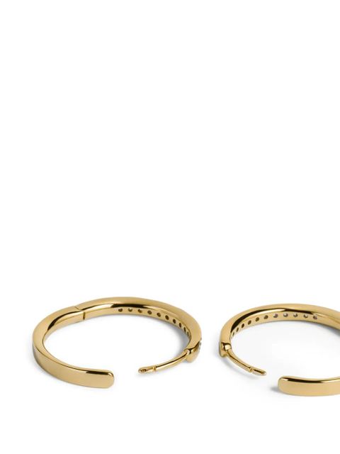 Monica Vinader Essential diamond earrings - Gold