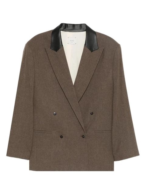 Alysi double-breasted blazer - Brown - zdjęcie produktu nr 1