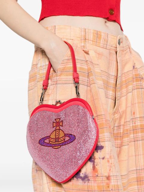 Vivienne Westwood Belle heart-frame hotfix tote bag - Red - zdjęcie produktu nr 2