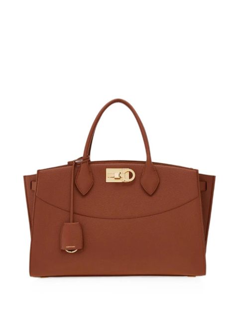 Ferragamo large Studio Soft tote bag - Brown - zdjęcie produktu nr 1