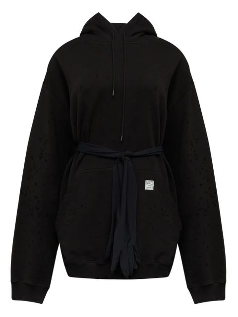 MM6 Maison Margiela hooded mini dress - Black - zdjęcie produktu nr 1