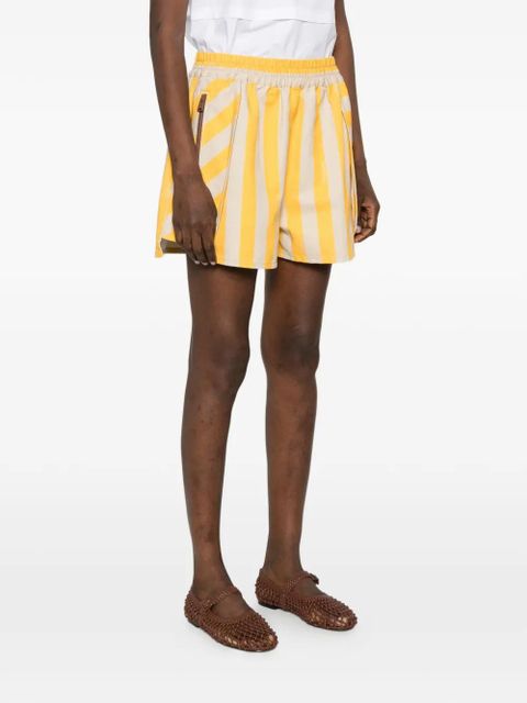 FENDI striped shorts - Yellow