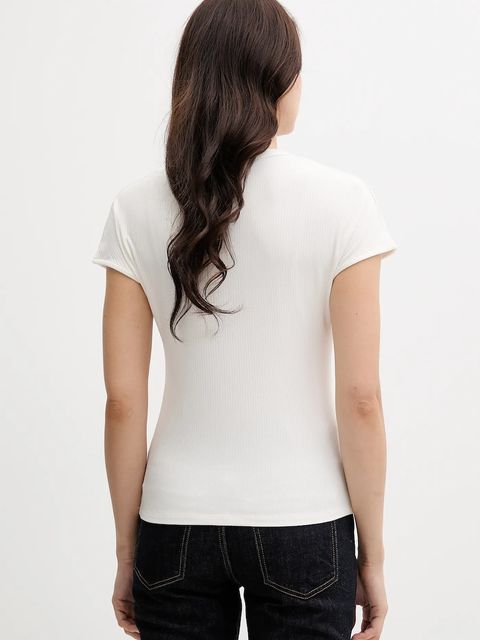 Tommy Hilfiger t-shirt damski kolor beżowy WW0WW45731