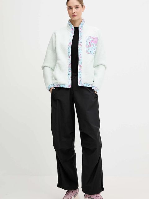 Helly Hansen bluza polarowa IMPERIAL damska kolor zielony gładka 63372 - zdjęcie produktu nr 2