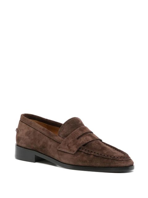 ATP Atelier Airola Walnut suede loafers - Brown