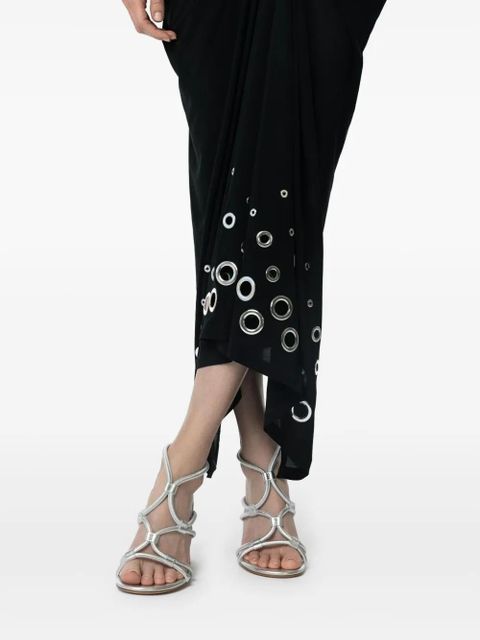 Gianvito Rossi 85mm knotted leather sandals - Silver