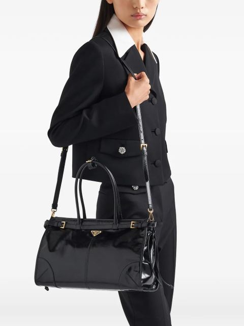 Prada Bonnie large leather handbag - Black - zdjęcie produktu nr 2