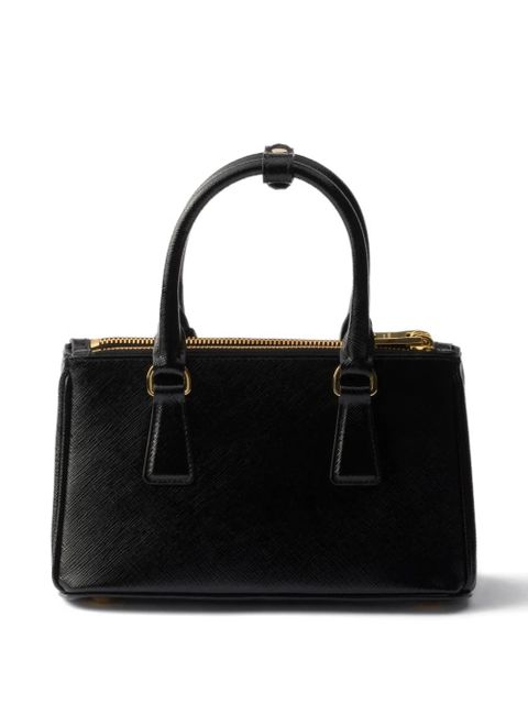 Prada mini Galleria leather tote bag - Black