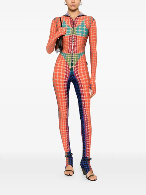 Jean Paul Gaultier hooded polka-dot all in one - Orange - zdjęcie produktu nr 2