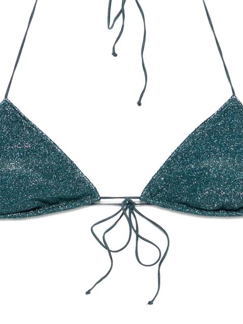Oséree triangle-cup tie bikini - Blue