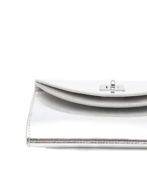SANDRO small turn-lock chain-strap cross body bag - Silver