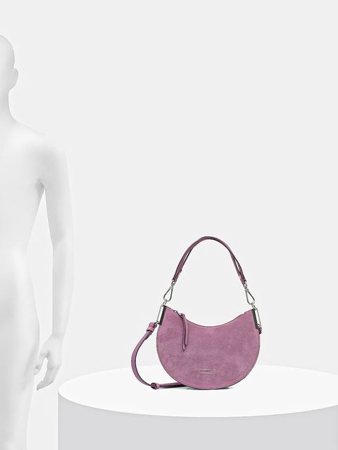 Coccinelle torebka zamszowa kolor fioletowy E1.QKG.13.03.01