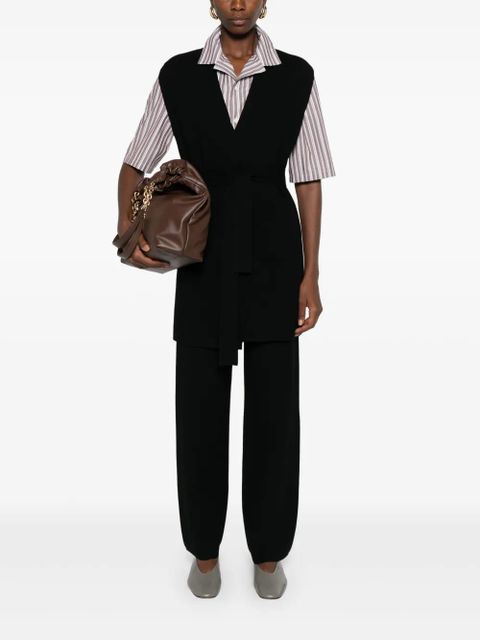 Max Mara elasticated-waist palazzo trousers - Black - zdjęcie produktu nr 2