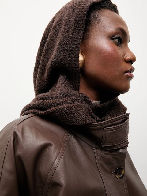 Answear.LAB kominiarka z dodatkiem wełny merino kolor brązowy - zdjęcie produktu nr 2