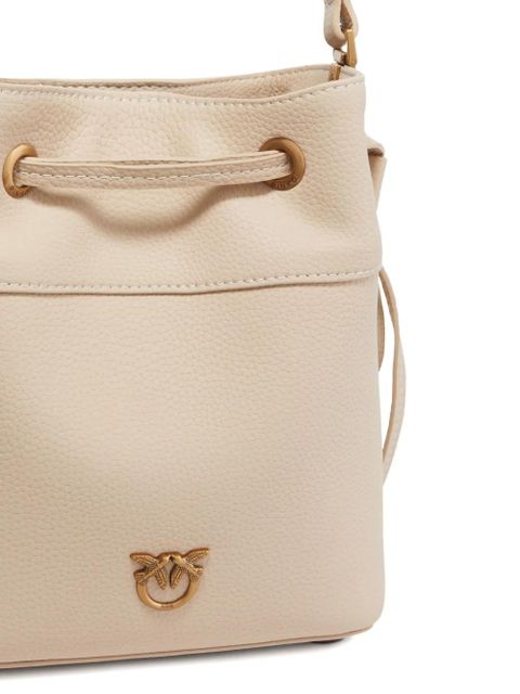 PINKO small leather bucket bag - Neutrals