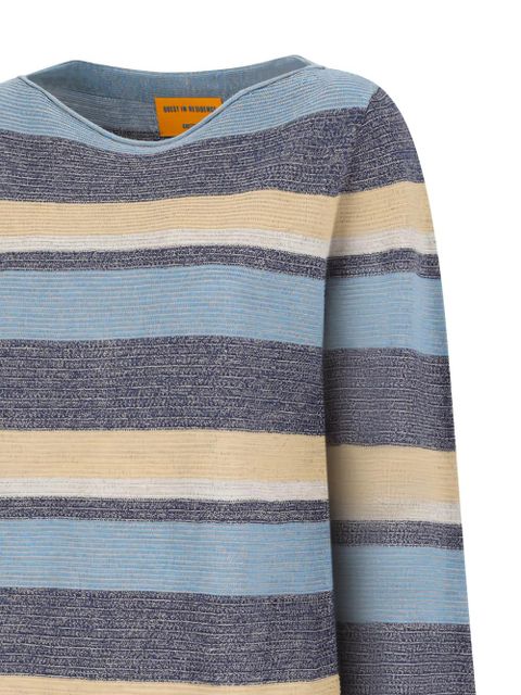 Guest In Residence striped mini dress - Blue