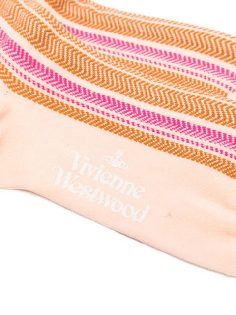 Vivienne Westwood striped-pattern socks - Neutrals - zdjęcie produktu nr 2