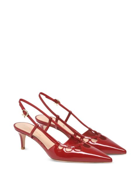 Gianvito Rossi 55mm Eloise cut-out heeled pumps - Red - zdjęcie produktu nr 2