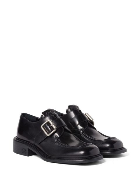 Miu Miu leather brogue shoes - Black - zdjęcie produktu nr 2