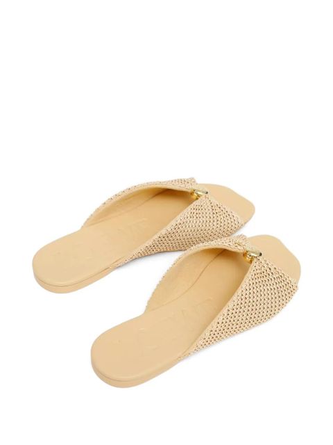 LOEWE raffia-effect flat sandals - Neutrals - zdjęcie produktu nr 2