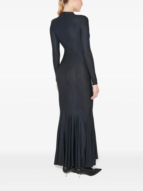 MISBHV flared goth maxi dress - Black