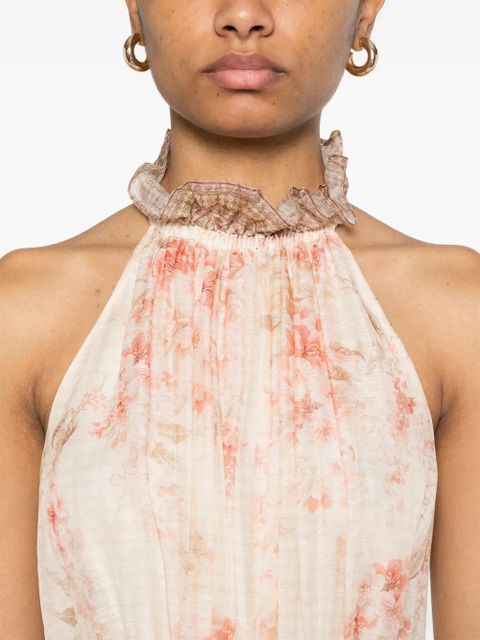 ZIMMERMANN Illuminate Halter midi dress - Pink