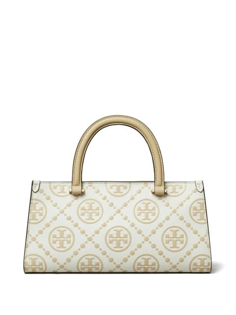 Tory Burch small T Monogram-embossed E/W tote bag - Neutrals - zdjęcie produktu nr 2