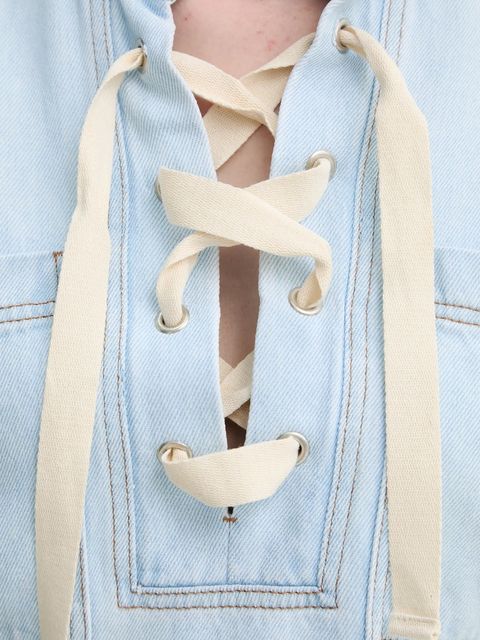 MUNTHE bluzka jeansowa FUXALIMA