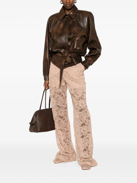 Sportmax floral-lace trousers - Pink - zdjęcie produktu nr 2