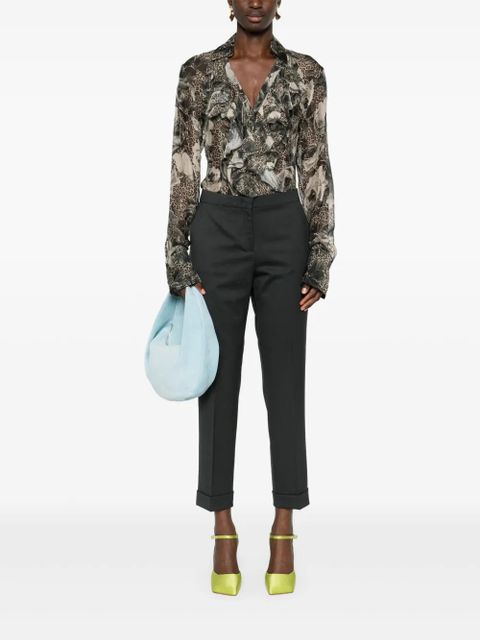 ETRO cropped wool trousers - Grey - zdjęcie produktu nr 2