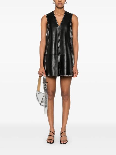 Golden Goose leather mini dress - Black