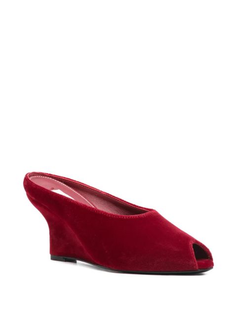 TOTEME 90mm peep toe heeled sandals - Red - zdjęcie produktu nr 2