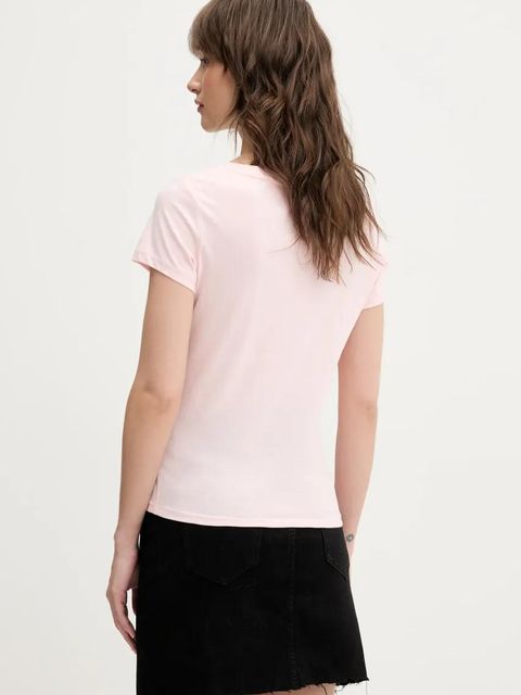 Tommy Jeans t-shirt bawełniany 2-pack damski kolor biały DW0DW21367 - zdjęcie produktu nr 2